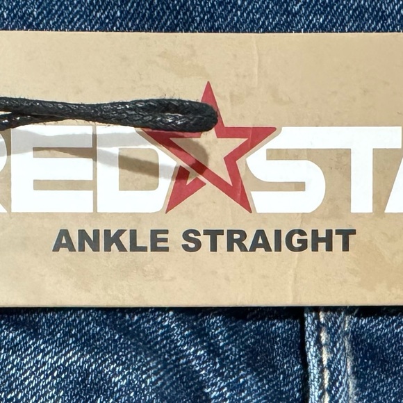 NWT $88 RED STAR Ankle Straight Leg Jeans Women’s Sz 6/28 Classic Wash Denim - Picture 8 of 14